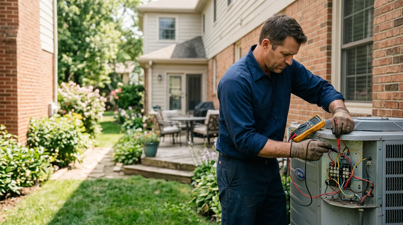 HVAC technician working near Glendo, WY